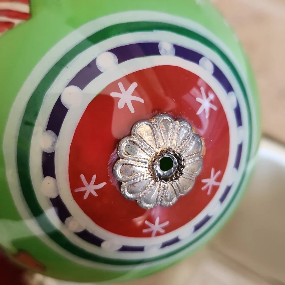 Pier 1 Li Bien Green Owl 2014 Christmas Ornament